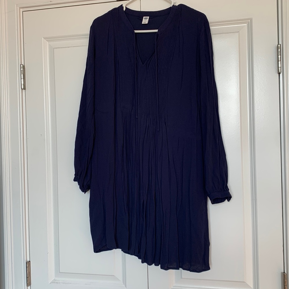 Long Sleeve Blue Old Navy Dress